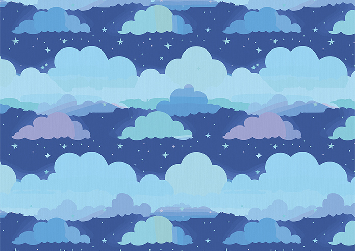 Cloudy Cosmos, Calm Blues - Roman Blind - Image 7